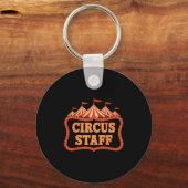 Circus personeel - Circus thema Grappig Circus per Sleutelhanger (Voorkant)
