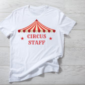 Circus Personeel Verjaardag Thema Party Ouders T-shirt