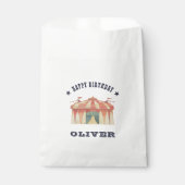 Circus Persoonlijke verjaardag Bedankzakje (Voorkant)