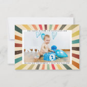  Circus Persoonlijke verjaardag Dank u Bedankkaart (Achterkant)