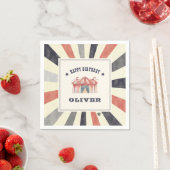 Circus Persoonlijke verjaardag Servet (Insitu)