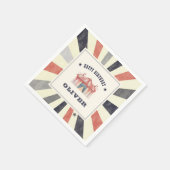 Circus Persoonlijke verjaardag Servet (Hoek)