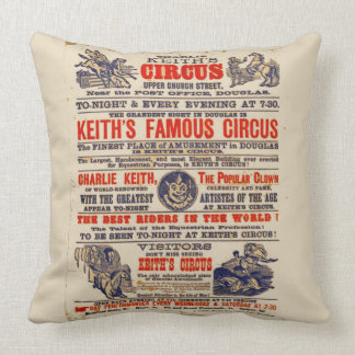 Circus Playbill Vintage Kussen