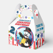 Circus Polar Bear Ringmaster Favor Boxes Bedankdoosjes (Achterkant)