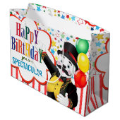 Circus Polar Beer Kinderen van Birthday Groot Cadeauzakje (Achterkant Gekanteld)