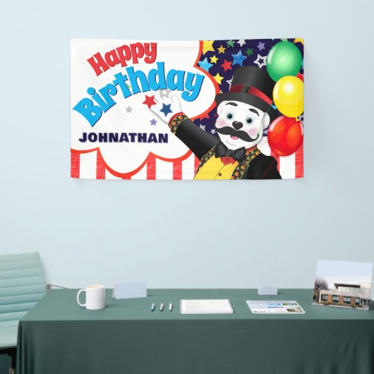 Circus Polar Beer Kinderen van Birthday Spandoek (Beurs)