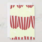 Circus Popcorn carnaval Birthday Red Kaart (Achterkant)