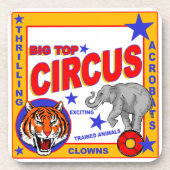  Circus Poster Bier Onderzetter (Voorkant)