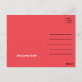  Circus Poster Birthday Party Dank u Briefkaart (Achterkant)