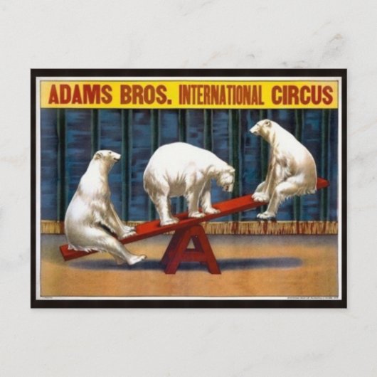Circus Poster Briefkaart (Voorkant)