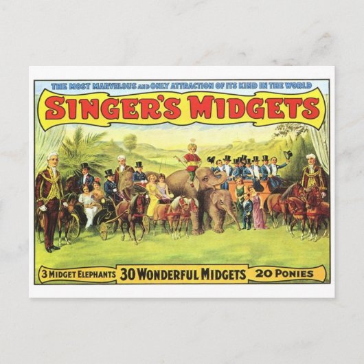 Circus Poster Briefkaart (Voorkant)