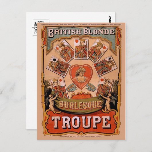 Circus Poster Briefkaart (Voorkant / Achterkant)