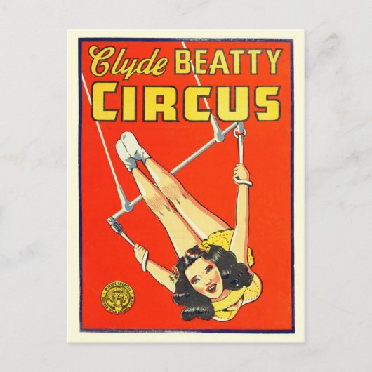 Circus Poster Briefkaart (Voorkant)