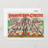Circus Poster Briefkaart (Voorkant / Achterkant)