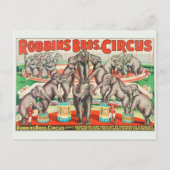 Circus Poster Briefkaart (Voorkant)