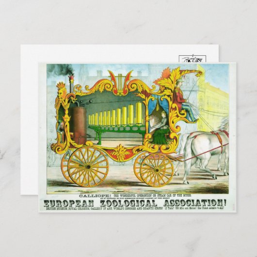 Circus Poster Briefkaart (Voorkant / Achterkant)