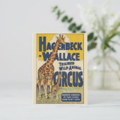 Circus Poster Briefkaart (Staand voorkant)