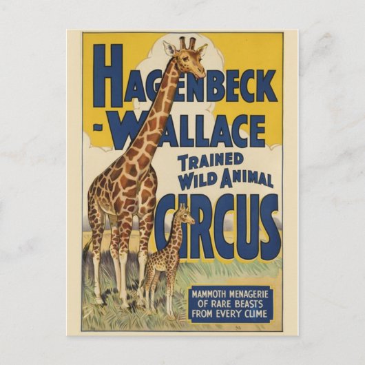 Circus Poster Briefkaart (Voorkant)