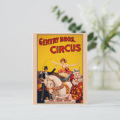 Circus Poster Briefkaart (Staand voorkant)