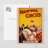 Circus Poster Briefkaart (Voorkant / Achterkant)