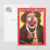 Circus Poster Briefkaart (Voorkant / Achterkant)