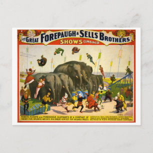 Circus Poster Briefkaart