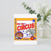  Circus Poster Briefkaart (Staand voorkant)