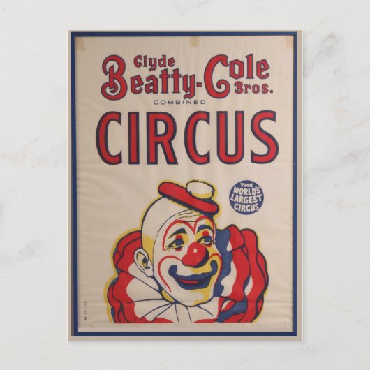 Circus Poster Briefkaart (Voorkant)
