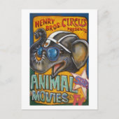 Circus Poster Briefkaarten - Shorty the Elephant (Voorkant)