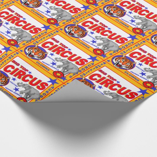  Circus Poster Cadeaupapier (Hoek)