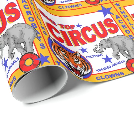 Circus Poster Cadeaupapier (Rol Hoek)