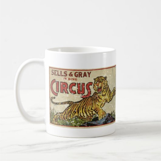  Circus Poster - circa 1930 - in nood Koffiemok (Links)