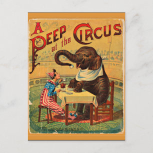 Circus Poster: Circus Elephant Briefkaart