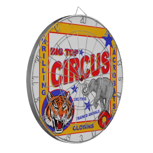  Circus Poster Dartbord (Voorkant Links)