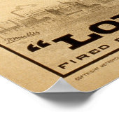  Circus Poster De menselijke kanonballonretro (Hoek)