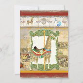  Circus Poster, Giraffe Baby shower Kaart (Voorkant)