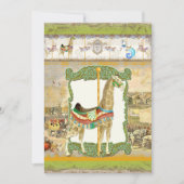  Circus Poster, Giraffe Verjaardagsfeest Kaart (Voorkant)