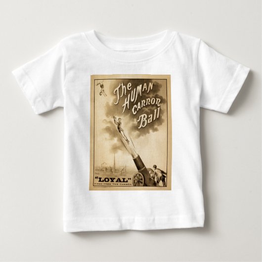  Circus Poster Human Canon Ball circa 1879 (Voorkant)