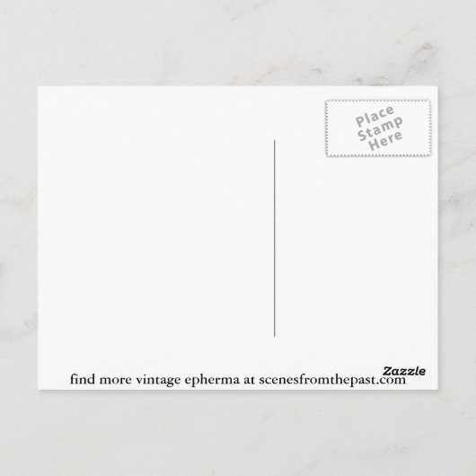 Circus Poster Human Canon Ball circa 1879 Briefkaart (Achterkant)