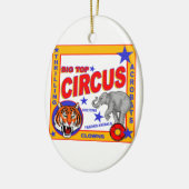 Circus Poster Keramisch Ornament (Links)