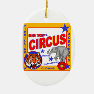 Circus Poster Keramisch Ornament