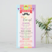  Circus Poster Kinderdagmenu Menu (Staand voorkant)