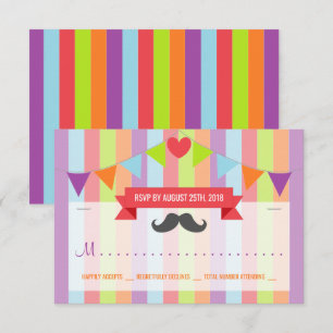  Circus Poster Kinderen Verjaardag RSVP Kaart