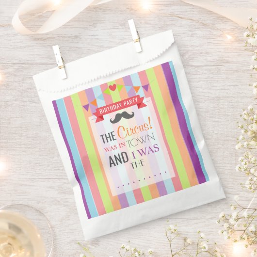  Circus Poster Kindergeboortedag Bedankzakje (Geknipt)