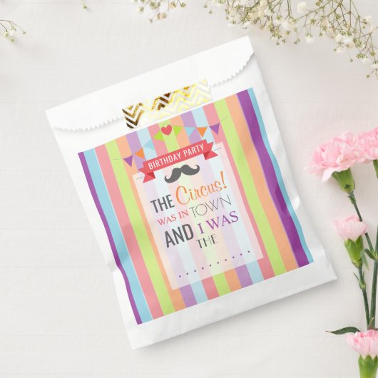  Circus Poster Kindergeboortedag Bedankzakje (Gezegeld)