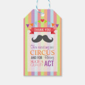 Circus Poster Kindergeboortedag Cadeaulabel (Voorkant)