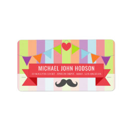 Circus Poster Kindergeboortedag Etiket