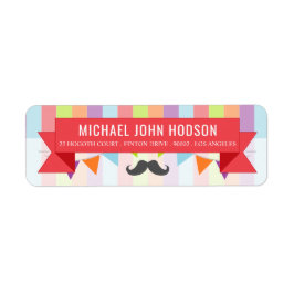 Circus Poster Kindergeboortedag Etiket