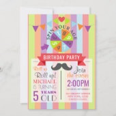  Circus Poster Kindergeboortedag Kaart (Voorkant)