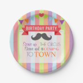  Circus Poster Kindergeboortedag Papieren Bordje (Voorkant)